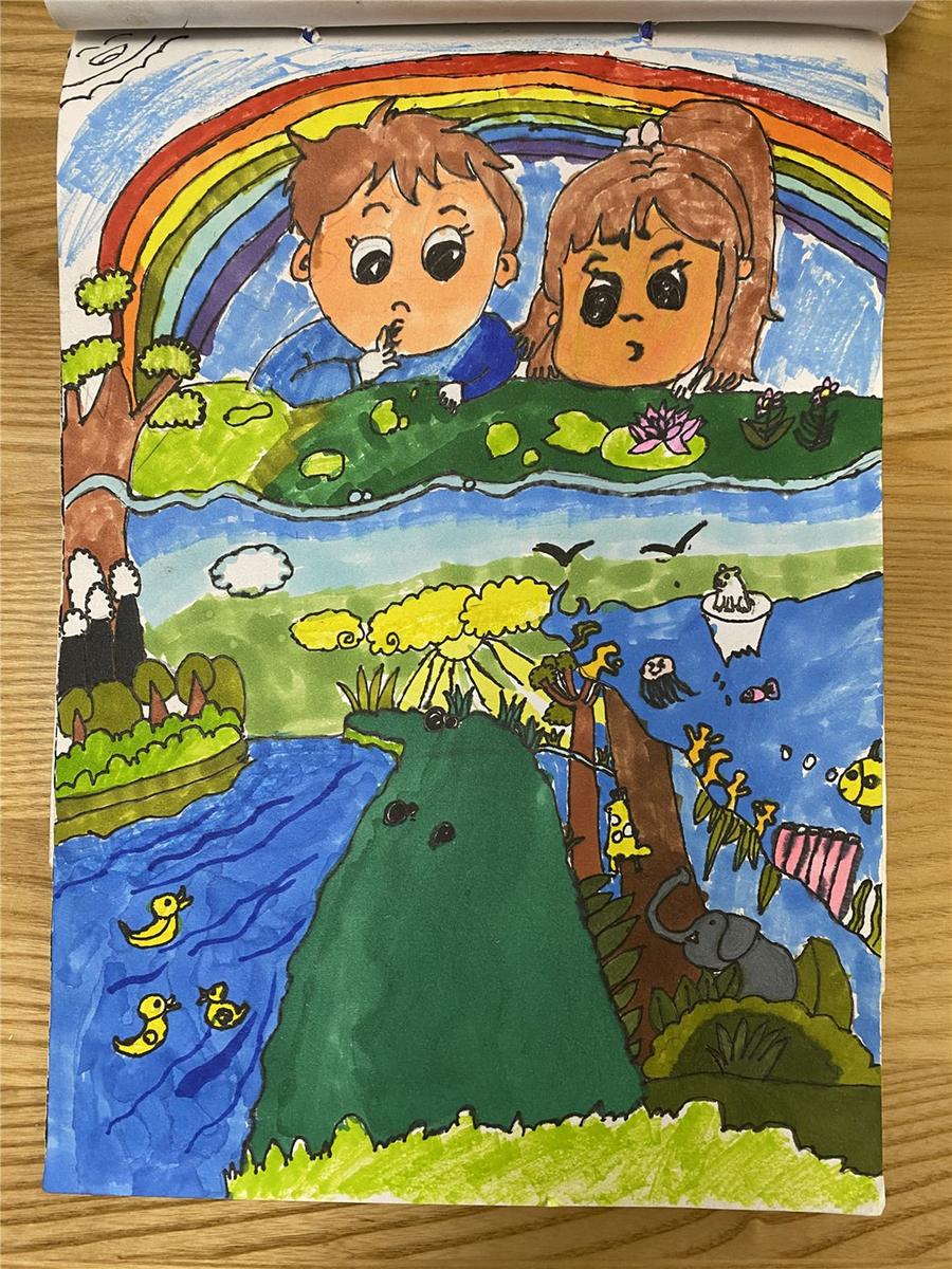 《夏日彩虹，保護(hù)地球》 孫睿陽 7歲
